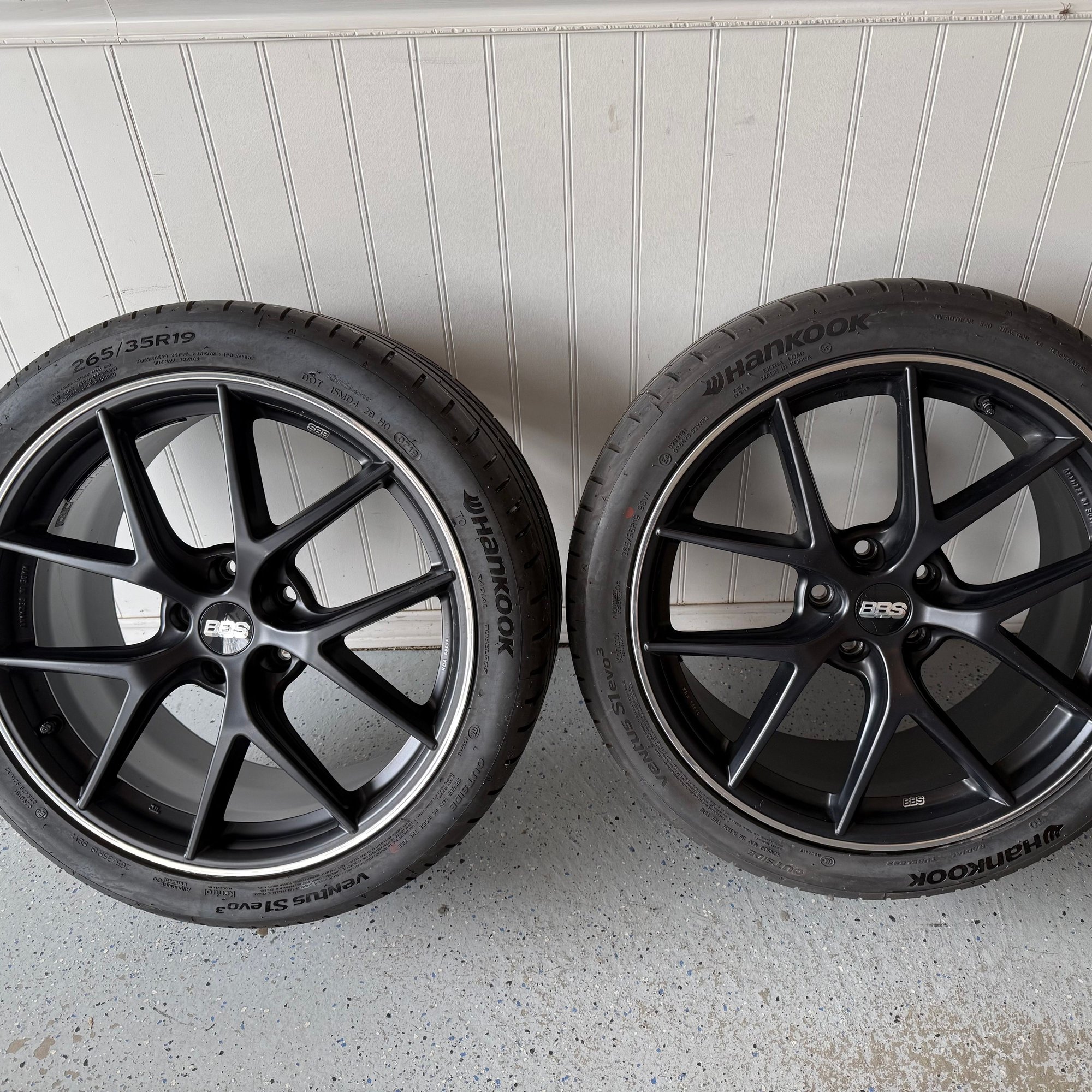 Wheels and Tires/Axles - BBS CI-R 19 inch staggered wheels tires taken off 2019 C63S matte black with polished - Used - 2015 to 2022 Mercedes-Benz C-Class - Aurora, CO 80016, United States