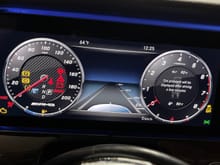 AMG Classic dash with speed limit increased from 160 mph to 200 mph