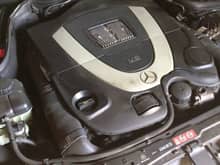 CLK550 with main engine cover.
