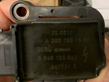 Note the small marking at the top right of the coil.