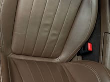 Car seat before using KochChemie Textile, Leather, Alcantara Cleaner