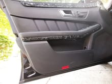 Faded wood trim was all wrapped with Forged Carbon Fiber Vinyl.