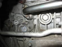Dpn't let this picture fool you.  I took it by holding the camera under the exhaust manifold.  You cannot actually see it.
