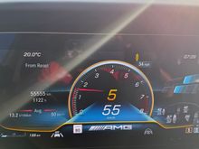 5th gear 55kph 55555 kms :)