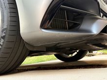 Gouge in PPF under the car.