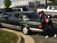 Polished and waxed the day before so my wife just had to lay on it. Lol! 