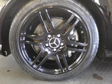 17&quot; AMG factory rims . . . dipped and powder coated glossy black!