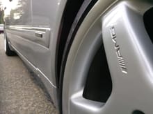 AMG rims w/brand new Conti ExtremeContact 265/235 off-set
