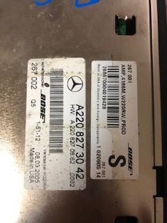 Audio Video/Electronics - BOSE AMPLIFIER FOR SALE - Used - 2004 to 2008 Mercedes-Benz S500 - Benton, LA 71006, United States
