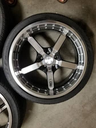 Wheels and Tires/Axles - 20" CD20 Iridium Black Wheels/Rims (20x8.5"/5x112) with Like New Tires - Used - Milpitas, CA 95035, United States