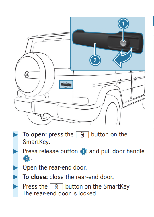 2021 G63 Rear End Door (Tailgate) Won't Open Forums