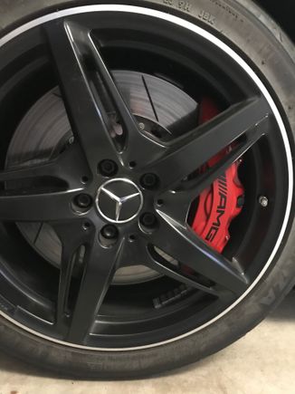 Facing drivers side, rotates to the left