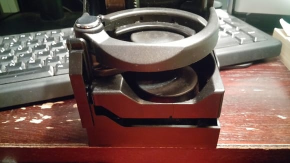 repaired cup holder ready for installation
