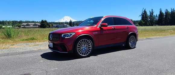 2020 GLC-63 with Mt Rainier