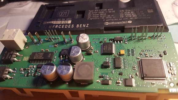 overall view of trunk controller board