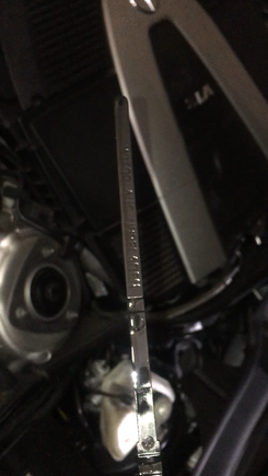 ABC dipstick reads overfilled after cooling down 