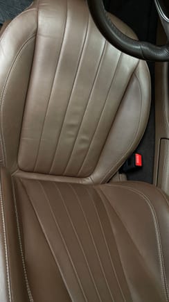 Car seat before using KochChemie Textile, Leather, Alcantara Cleaner