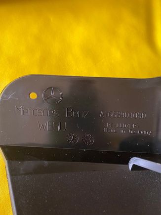 Genuine MB parts - rear flap