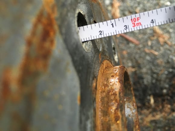 Depth of hub tread. 15 mm.