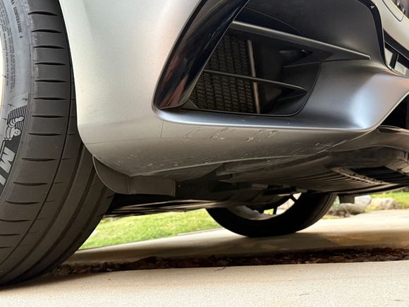 Gouge in PPF under the car.