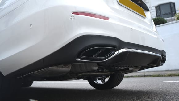 Diffuser with quad exhaust tip