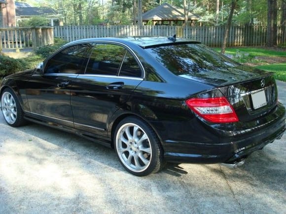 C350 with Carlsson Rear Diffuser and Sport Quad Exhaust, Roof and Decklid Spoilers, and 19&quot; BRABUS Monoblock E wheels
