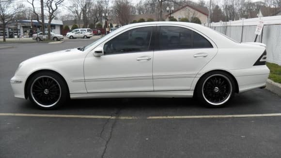 c280 4matic lowered 1.25 inches, with vogtland sport springs.