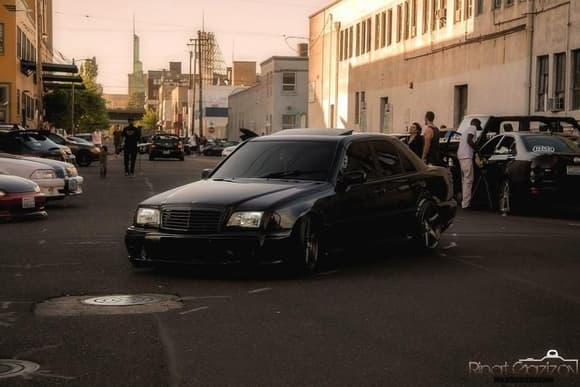 At the local Car show in Portland , OR Red Door's meet