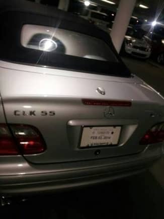 2002 CLK55 AMG back end