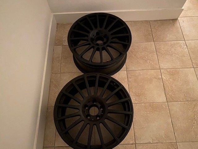 Wheels and Tires/Axles - 2008 CLK Black Series OEM Front Wheels 19x9 Satin Black Powdercoat - Used - All Years Mercedes-Benz All Models - Irvine, CA 92612, United States