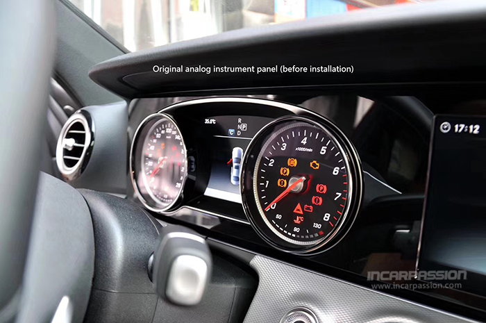 W213 shop instrument cluster