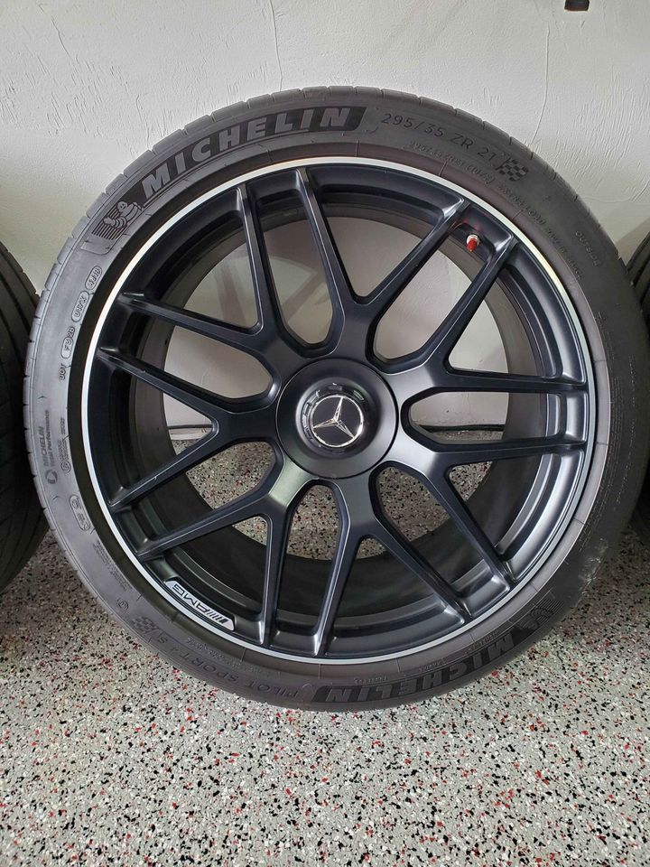 Wheels and Tires/Axles - 21" Satin Black AMG Cross Spoke Wheels and Tires with TPMS from my 2020 GLC63S - Used - 2013 to 2021 Mercedes-Benz GLC63 AMG S - Millburn, NJ 07041, United States