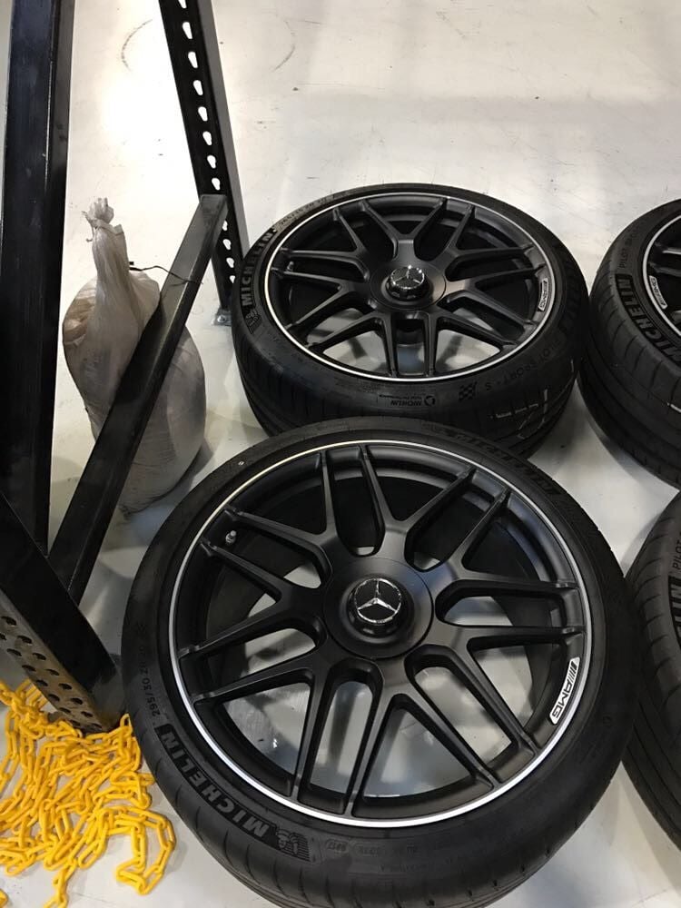 Wheels and Tires/Axles - 20 inch AMG Matte black forged cross-spoke - Used - 2017 to 2018 Mercedes-Benz E63 AMG S - Miami, FL 33169, United States