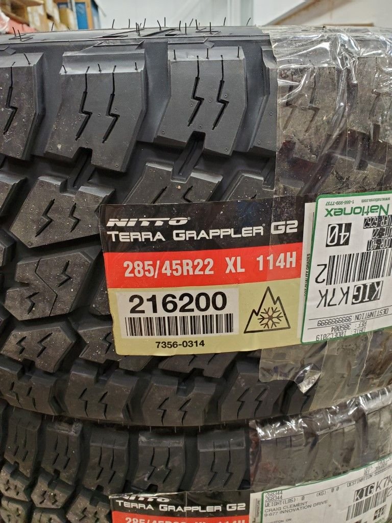 Wheels and Tires/Axles - Brand New Nitto Grappler G2s AW tires 285-45-22 - New - 2019 to 2020 Mercedes-Benz G550 - 2019 to 2020 Mercedes-Benz G63 AMG - Kingston, ON K7K7E6, Canada