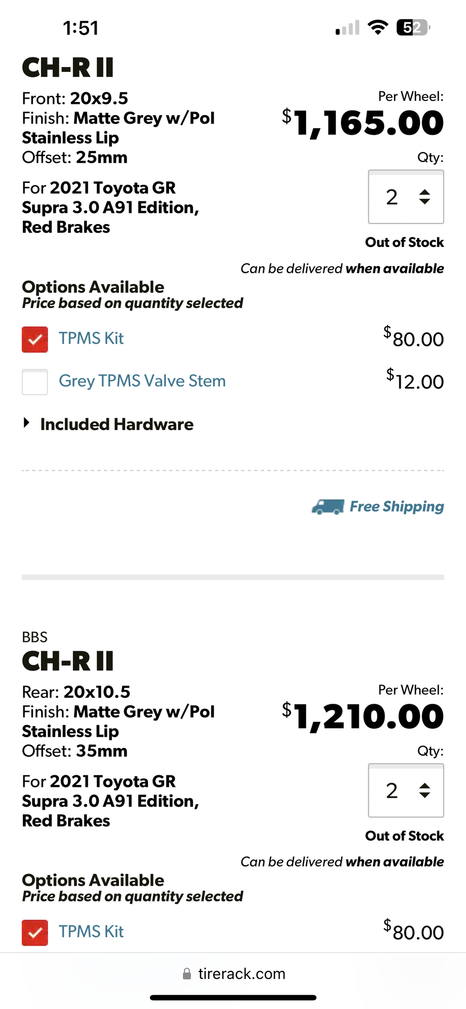 Wheels and Tires/Axles - BBS 20” CHR2 2 Piece Staggered Wheels and Pilot Sport 4S Tires - Used - All Years Mercedes-Benz SL-Class - Boca Raton, FL 33486, United States