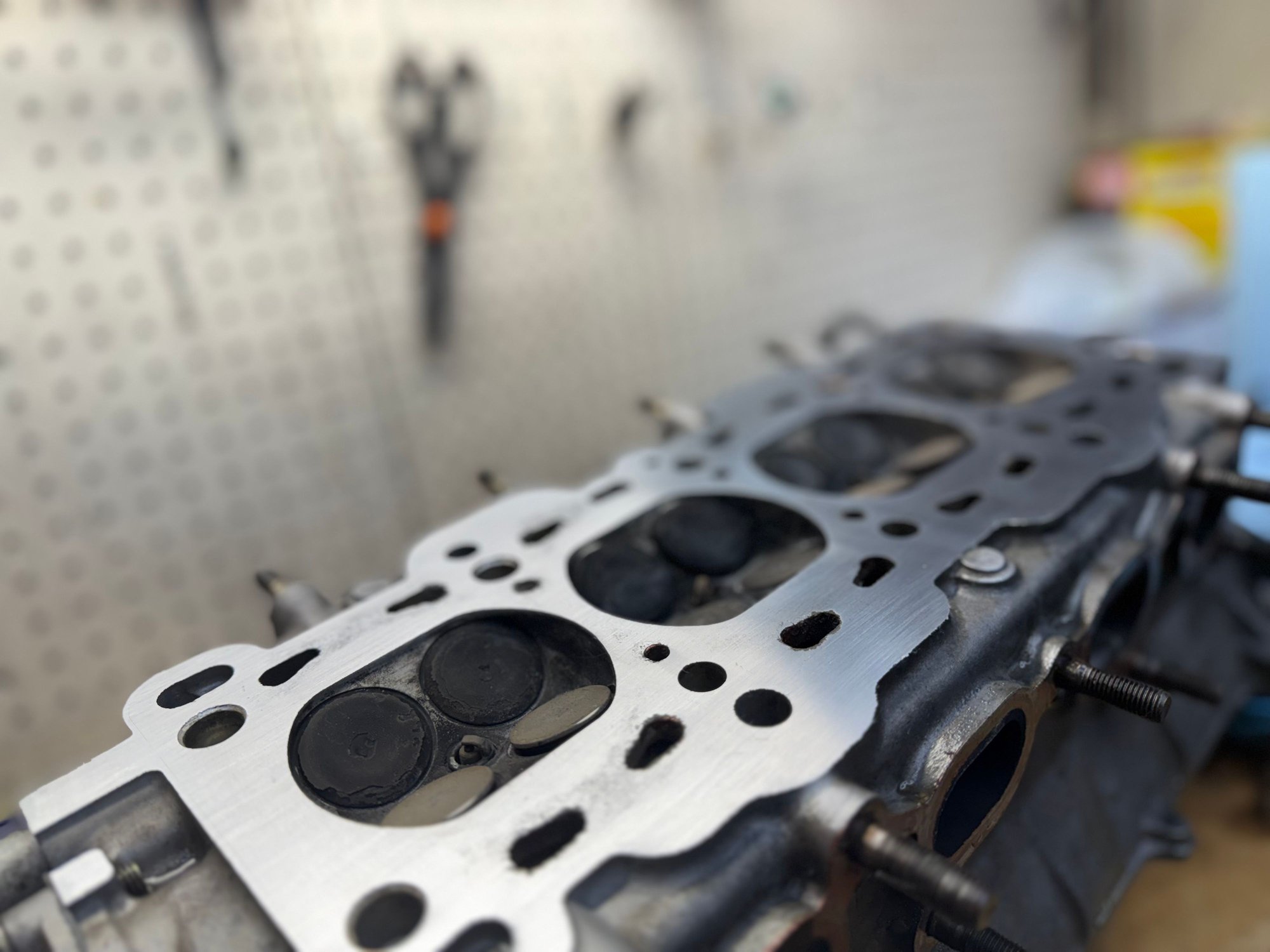 A keen eye will spot i didnt have the valves low enough before i started sanding this�