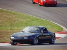 Leading a Cayman S at pittrace