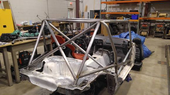 Test fitting our dash over the dash bar, overhead clearance, and harness angle and seat clearance for the harness bar.