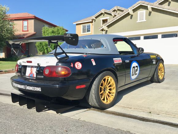 NA Miata racing diffuser with 6" flat bottom