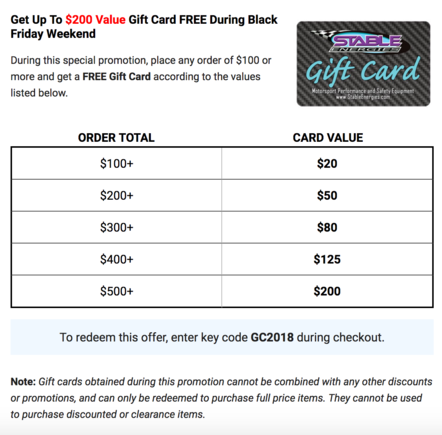 Stable Gift Card Deal