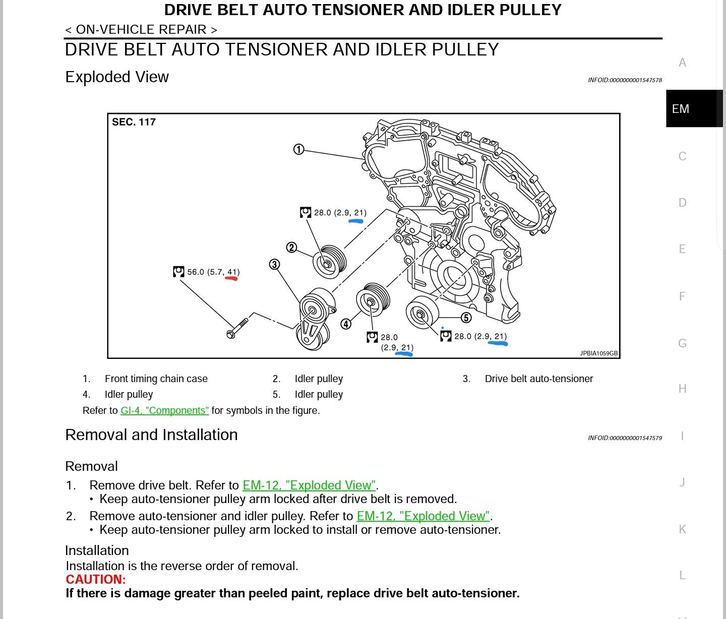 What'S the Torque Specification for an Idler Pulley?  