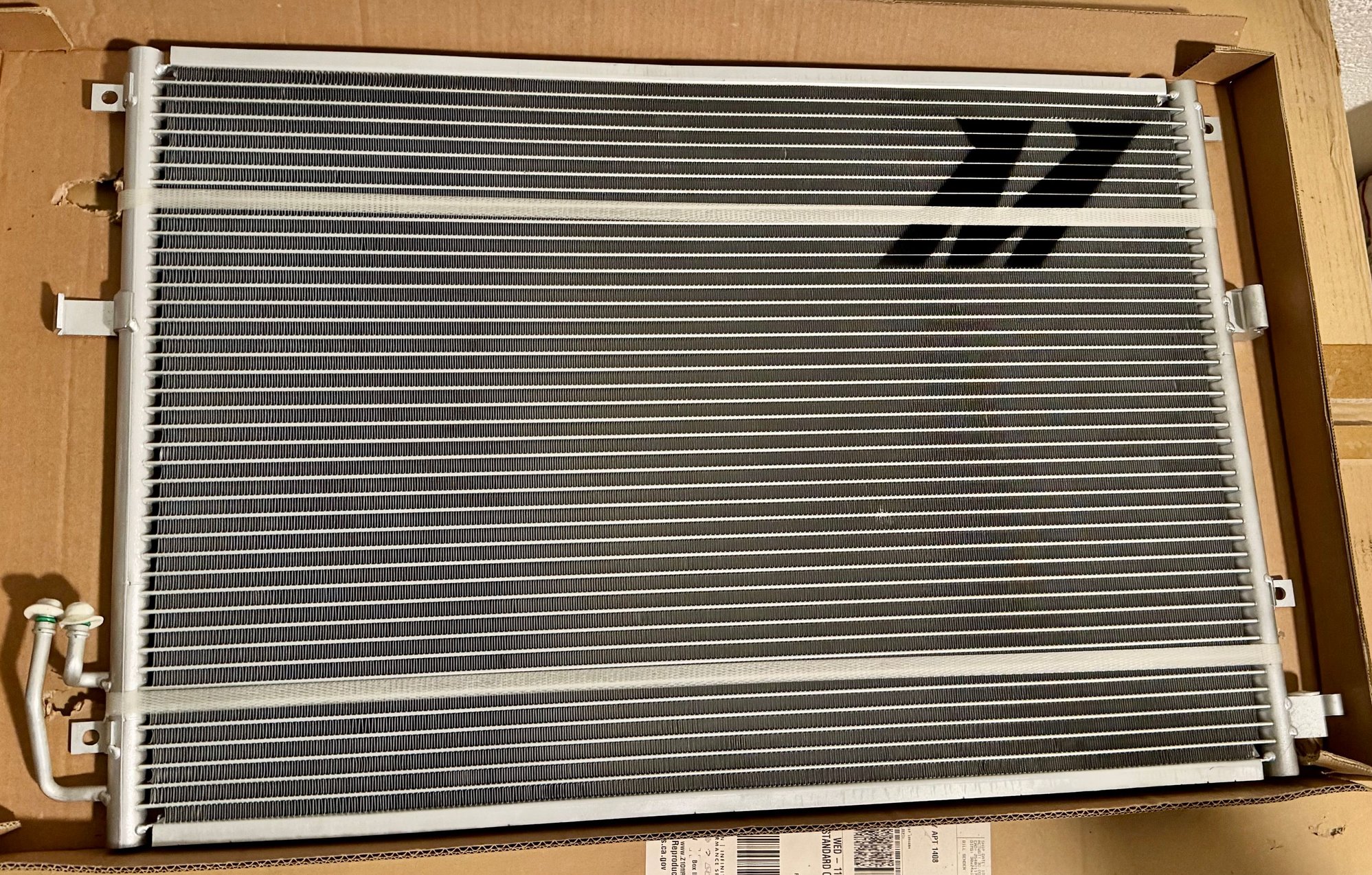 Replacement condenser Mishimoto sent