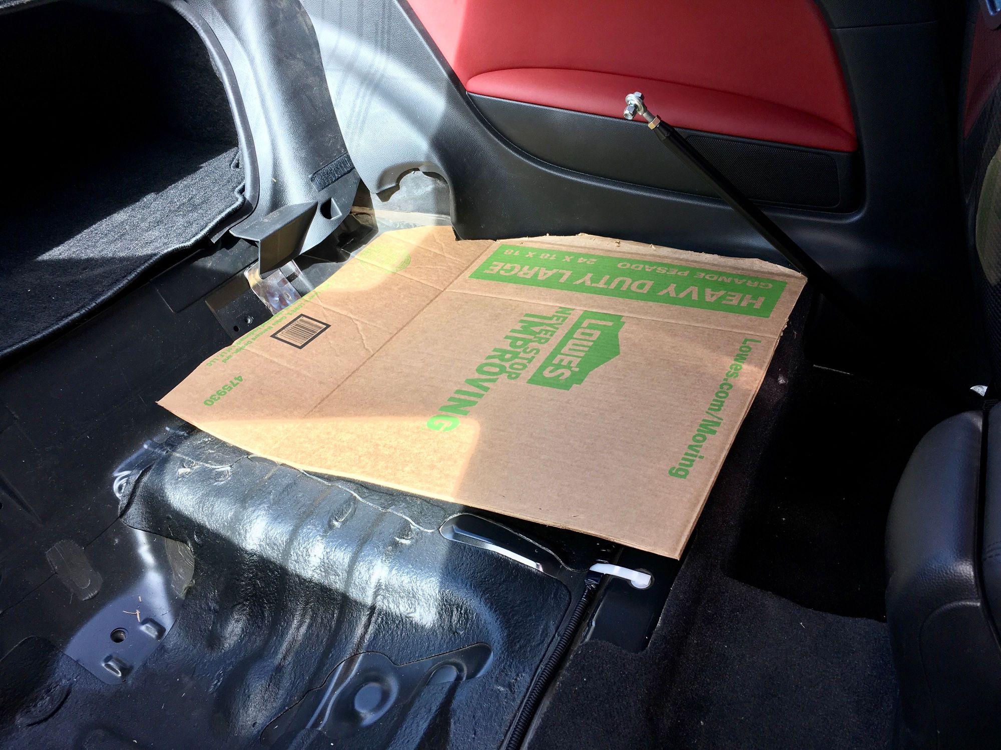 DIY Rear Seat Delete and Covering MyG37