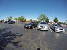 my lonely sedan at the far left...