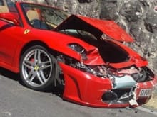 Wrecked Ferrari (2)