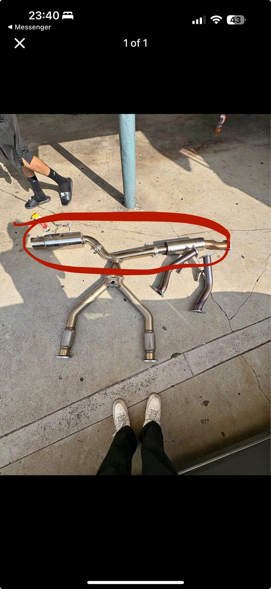 not sure if it's isr or z1 but they say it's a custom single exit 