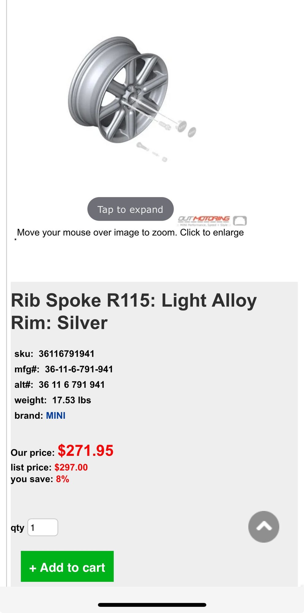 Wheels and Tires/Axles - New in box Wheel - New - -1 to 2026  All Models - Richmond, IL 60071, United States