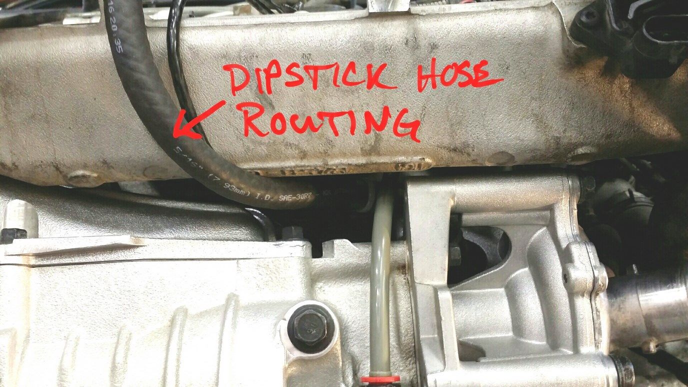 MINI Cooper Supercharger Rear Dipstick, Water Pump Flange, Intake Duct