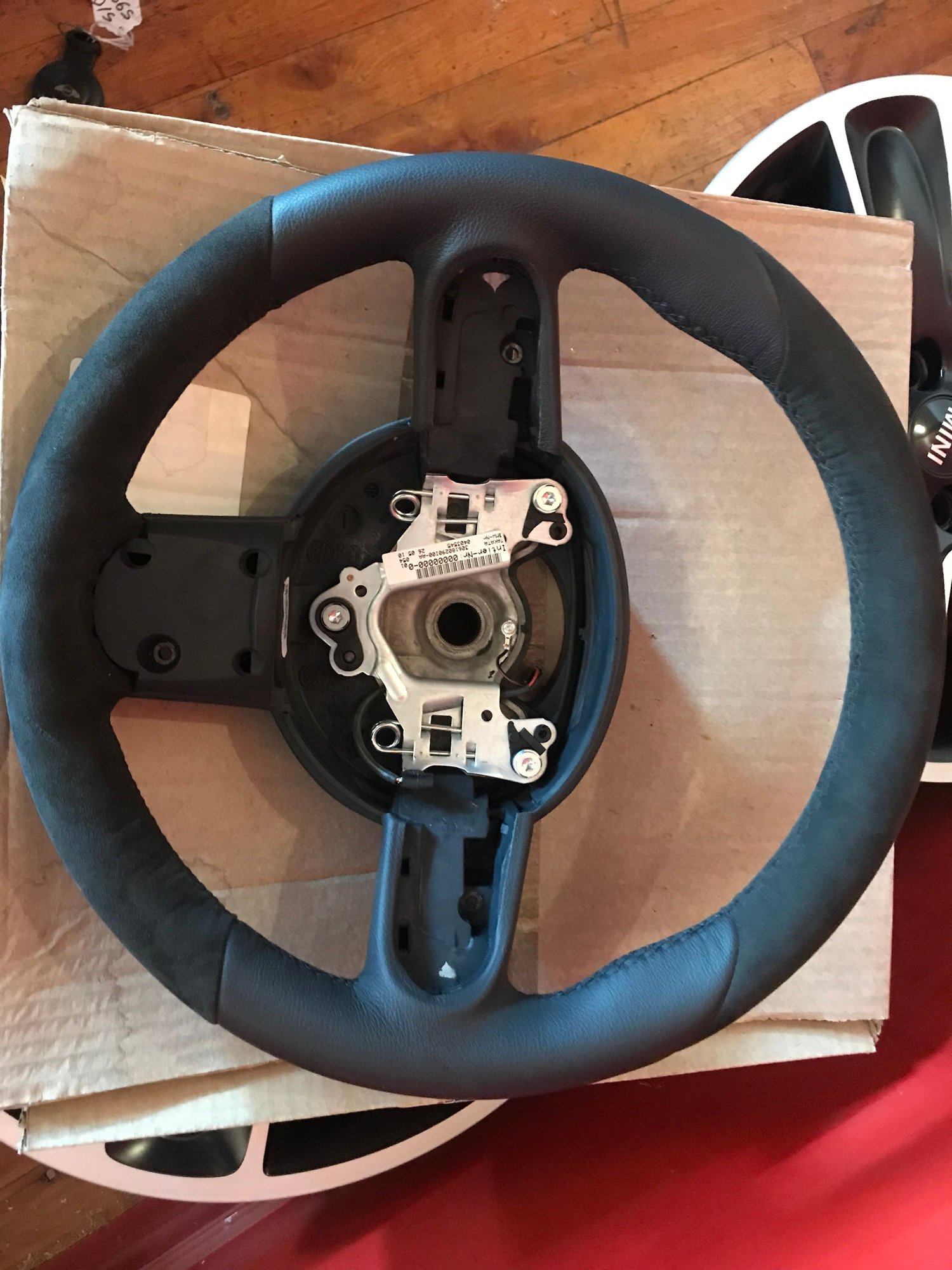 Interior/Upholstery - R53 JCW New in box Alcantara steering wheel - New - 2004 to 2006 Mini R53: "Mk I" Mini Cooper S - Montreal, QC H3H2J2, Canada