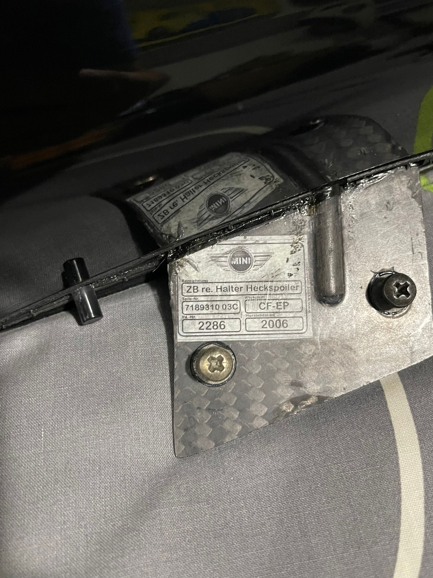 Exterior Body Parts - R53 GP1 Authentic Carbon Fiber Rear Wing - Used - 2002 to 2006 Mini Cooper - Clearfield, UT 84015, United States